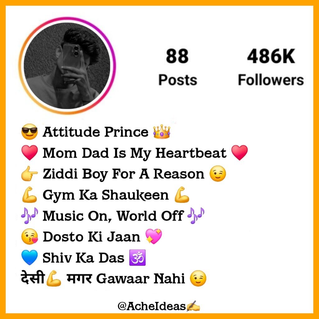 Badmashi Bio For Instagram in Hindi & English