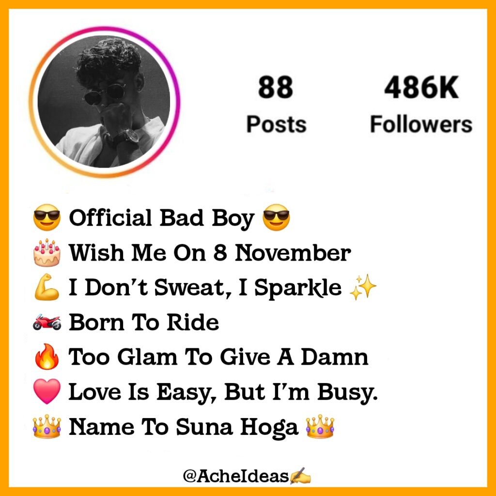 Gangster Bio For Instagram