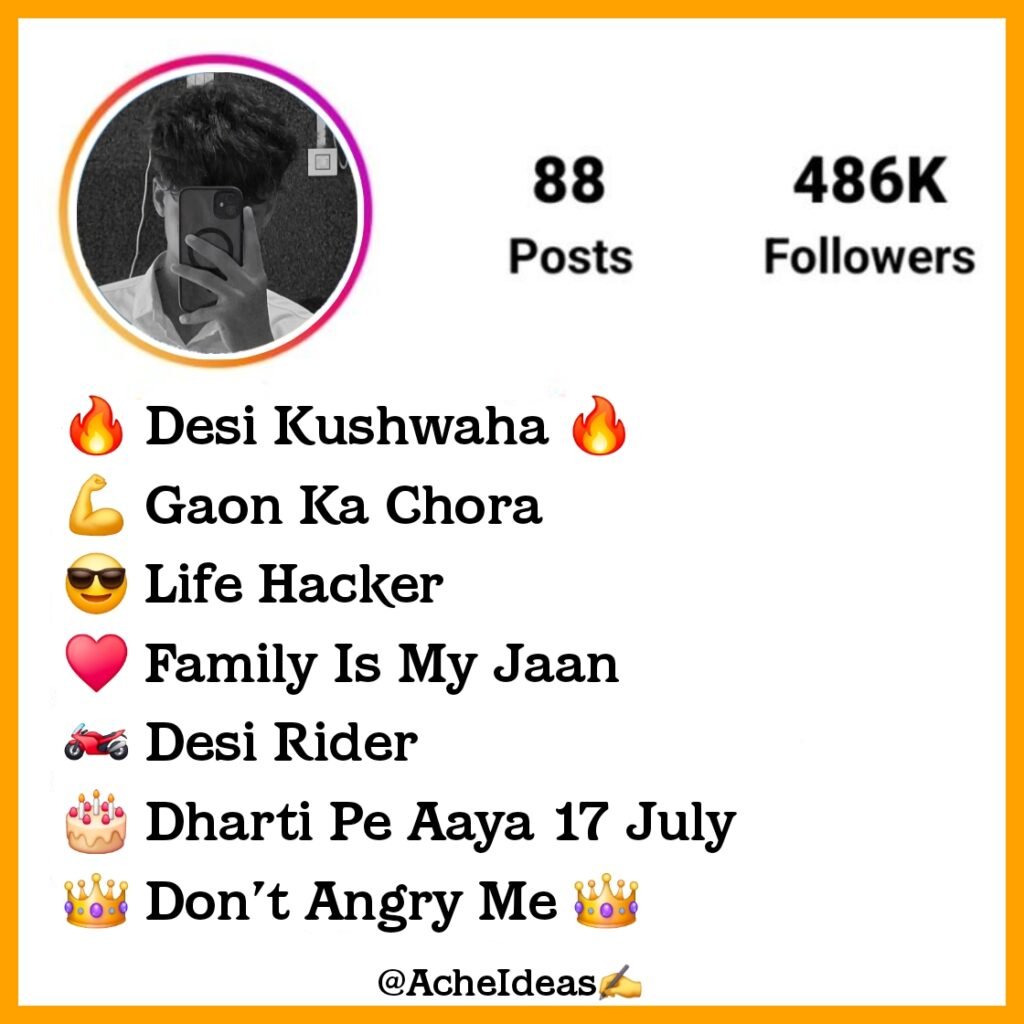 Kushwaha Bio For Instagram