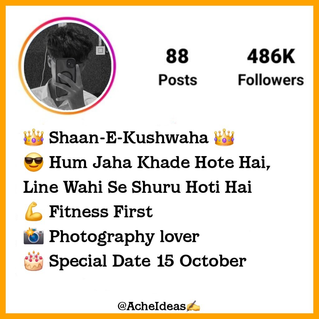 Kushwaha Bio For Instagram