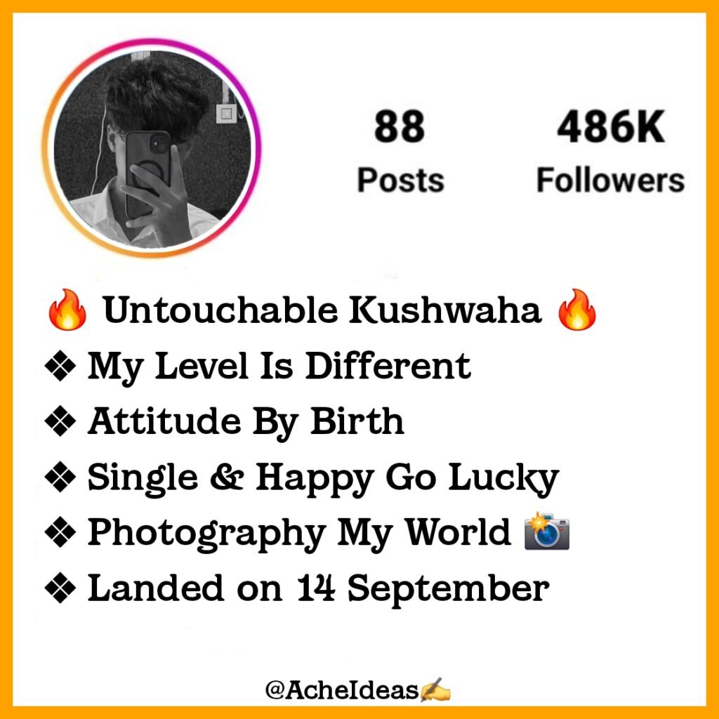 Kushwaha Bio For Instagram