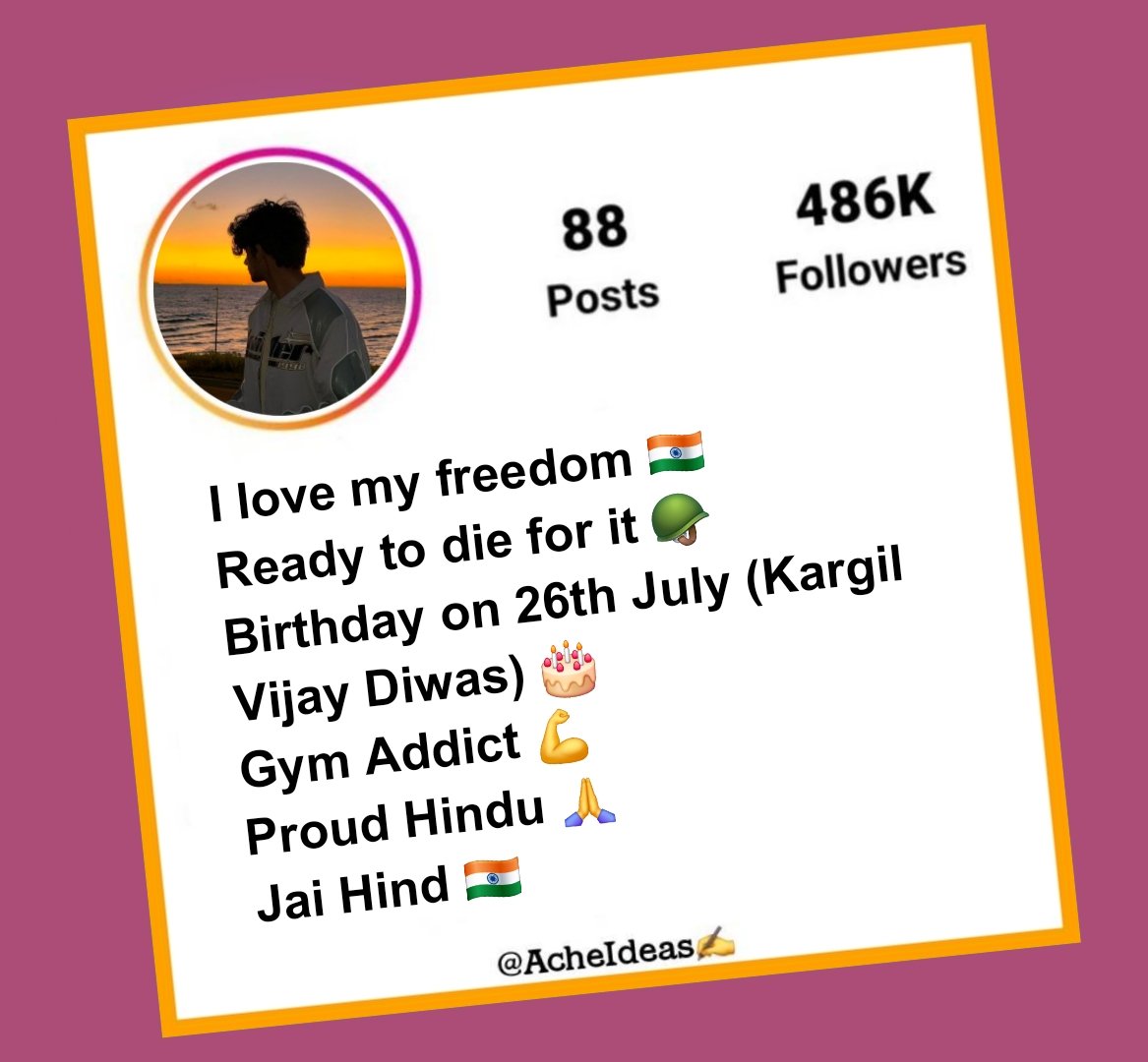 Army Bio For Instagram