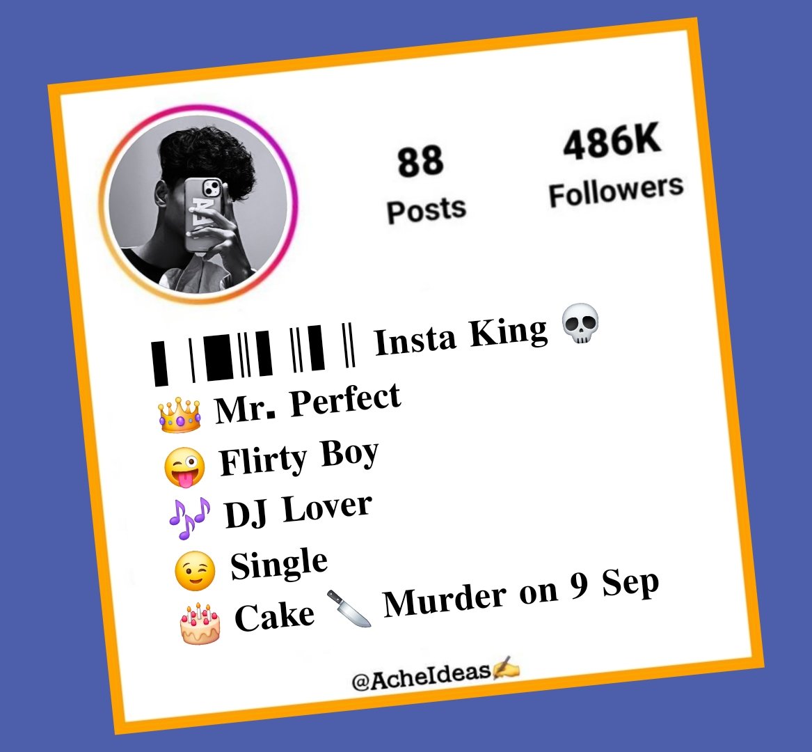 Instagram Bio in Stylish Font | Instagram Vip Bio Stylish Font