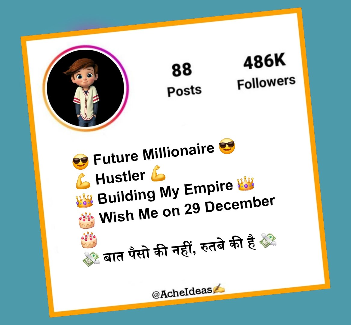Bio for instagram for boy attitude in hindi