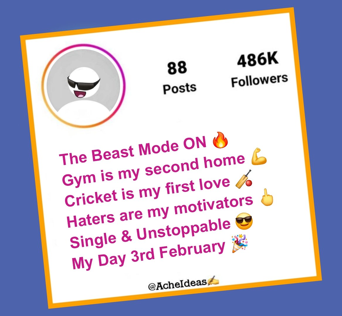 Cricket Bio For Instagram - Cricket Lover Bio Ideas