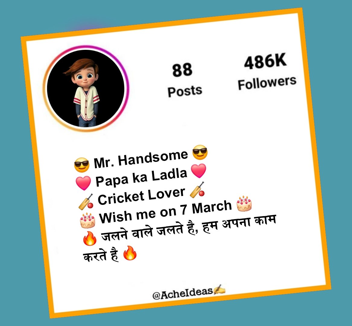 Instagram bio in hindi For boys Attitude